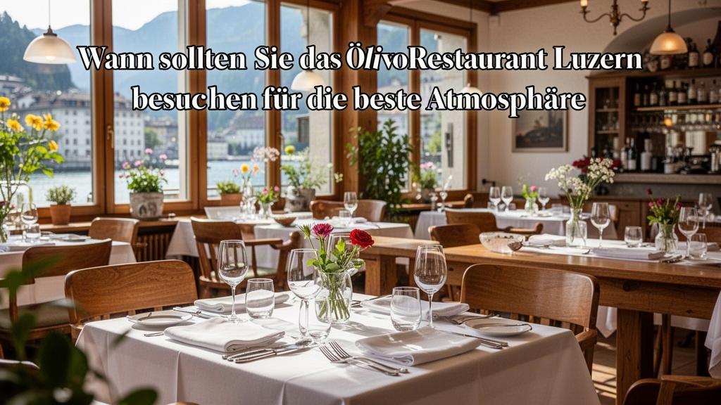 Wann sollten Sie das Olivo Restaurant Luzern besuchen für die beste Atmosphäre